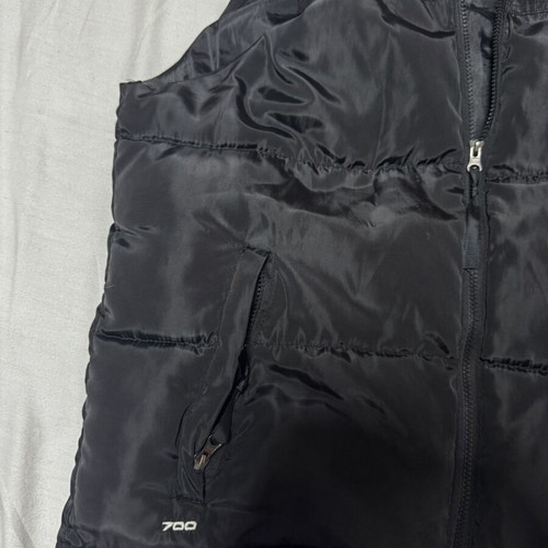 The North Face puffer vest, black, size M