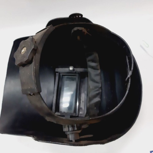 Vintage welding mask from the 70s, like new, fireproof plastic