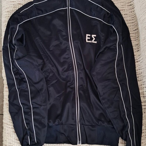 Men's shiny blue gym suit size Medium new