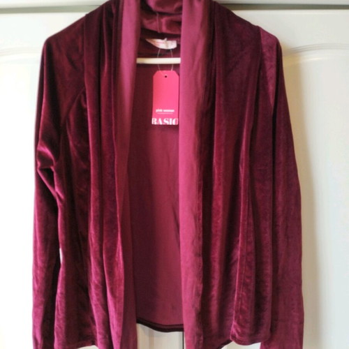 Pink Woman velvet jacket new, red, size S