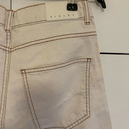 Sisley straight-leg jeans like new, waist 42cm