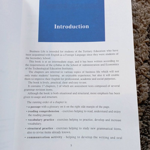 Business Life book like new for learning English business terminology