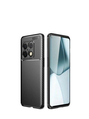 Carbon Fiber Back Cover silicone case black used for OnePlus 10 Pro