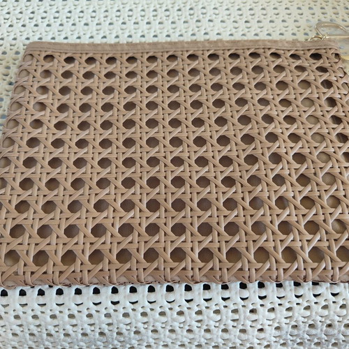 Dior Beauty Pouch rattan effect, new with box and accessories