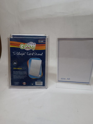 Plexiglass Stands A6 Size, 4 Pieces, New