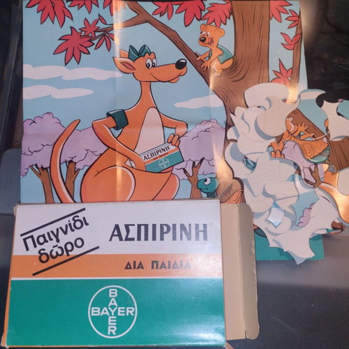 Vintage Bayer Aspirin promotional puzzle like new