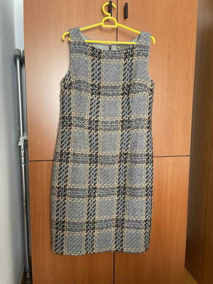 Billy Sabbado midi dress L like new, grey and brown