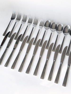 Cutlery set 48 pieces stainless steel used