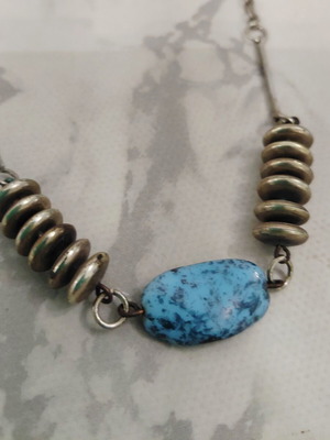 Vintage metal necklace from the 70s, used
