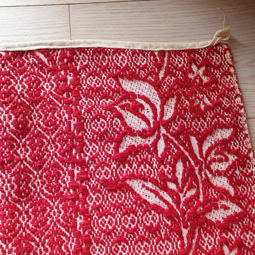 Caramelized loom blankets used, set of 2, Litohorinis style, very old