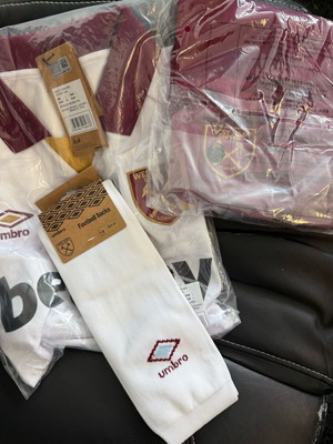 West Ham third official jersey 2024/25 new, set with shorts and socks