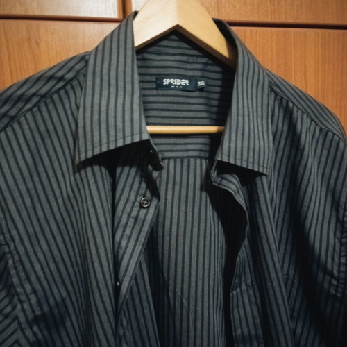 Sprider men's striped shirt 3XL like new, black and gray
