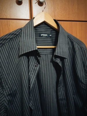 Sprider men's striped shirt 3XL like new, black and gray