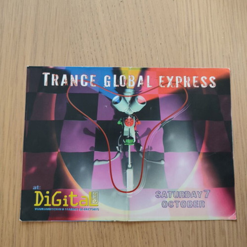 Vintage Club Flyer Trance Global Express like new