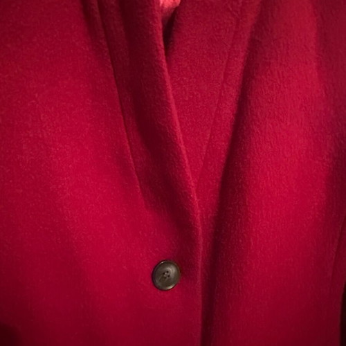 DKNY red coat size XS like new with buttons