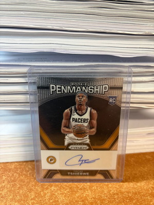Oscar Tshiebwe 2023-24 Panini Prizm Rookie Penmanship Auto RC card new