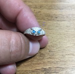 Silver owl ring