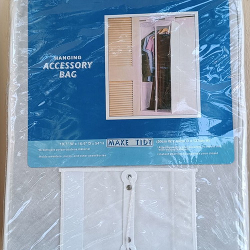 Fabric storage bag with transparent window new