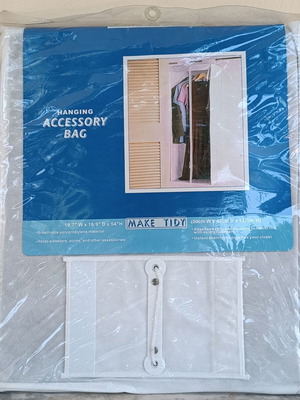 Fabric storage bag with transparent window new