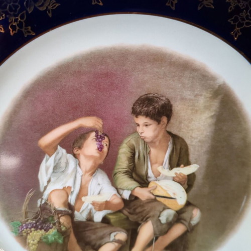 Retro porcelain plate Weatherby Royal Falcon Ware like new with Bartolome Murillo painting