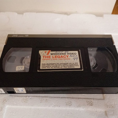 The Legacy VHS tape like new, horror movie with subtitles