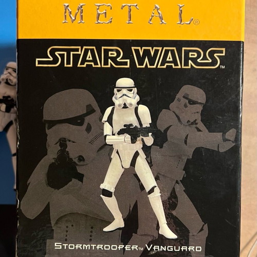 Attakus Star Wars Metal Stormtrooper Vanguard figure used with box and COA
