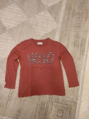 Zara Long Sleeve Shirt 9 Years 134 cm Like New Red Cotton
