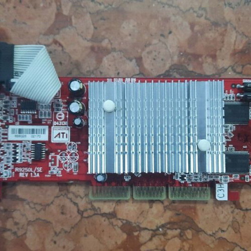 Vintage GPU graphics cards GeForce and Radeon set used