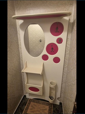 Pop Art Entrance Furniture 1960 with Mirror and Storage Used