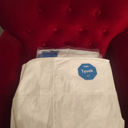 DuPont Tyvec 500 Xpert Protective Coveralls Large, sealed pack of 25, new