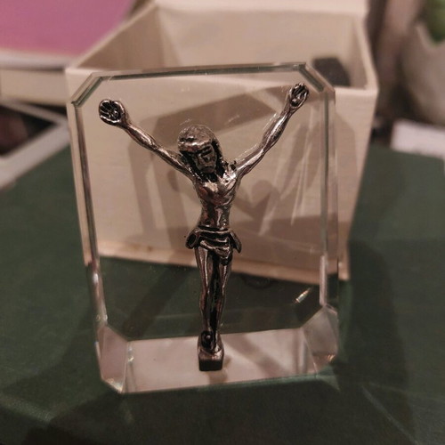 Glass decorative crucifix new