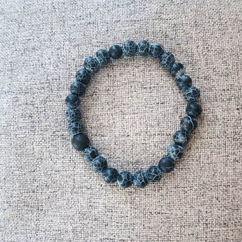 Men's bracelet with lava stone new
