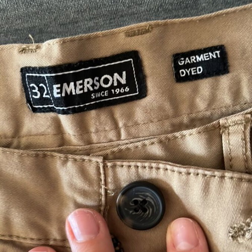 Emerson men's bermuda shorts used, beige, size S