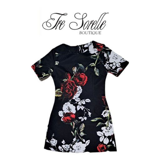 Tre Sorelle women's dress like new, black and red, size M