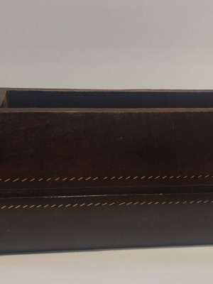 Wooden Office Organizer like new, dark brown