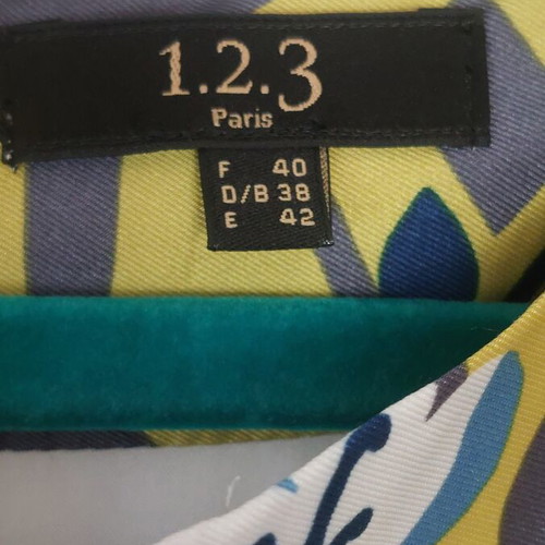 Satin dress Maison 123 like new, size 38/40, multicolor