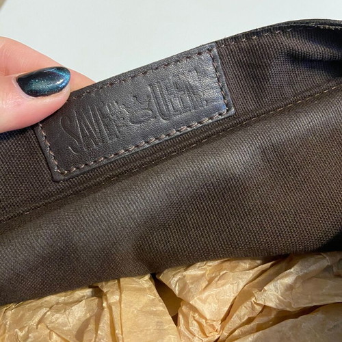 Leather Designer Pony Bag Save the Queen like new, brown crossbody