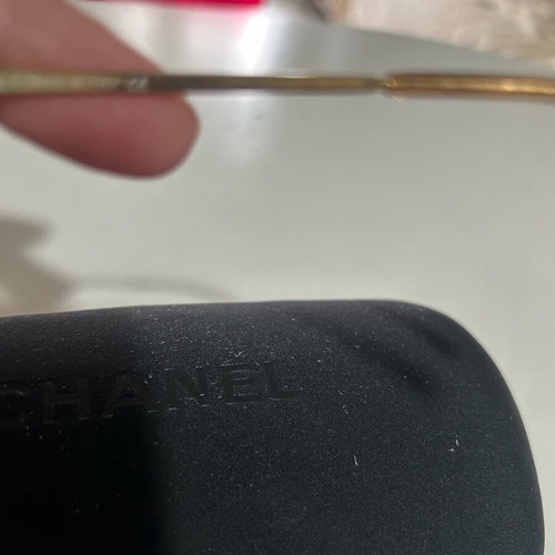 Chanel women's sunglasses with gold mirror like new
