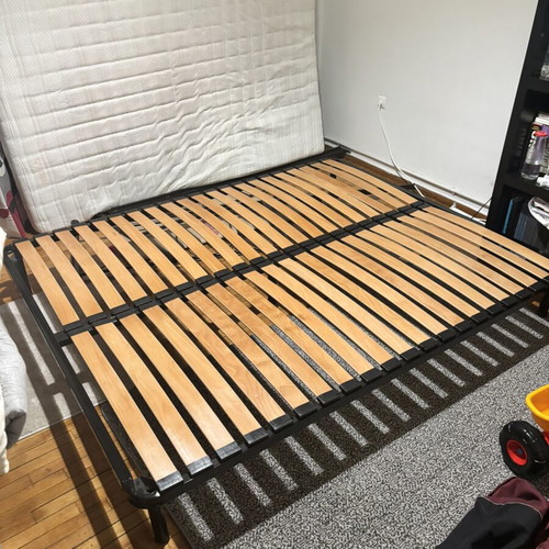 Anatomic bed 170x210 with heavy-duty frame and Mediastrom memory foam mattress