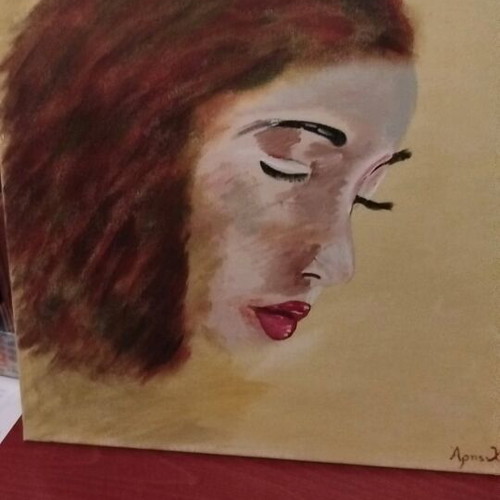 Paintings used, set of 2, medium acrylic