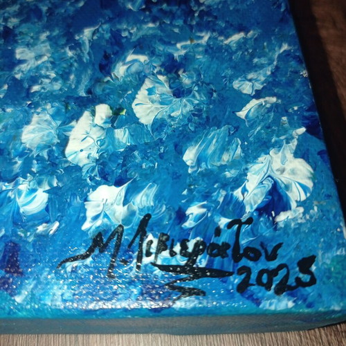 Authentic Handmade Painting "Motherhood" new 40x50 cm