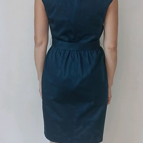 Stefanel women's dress like new, cotton, size S, dark blue