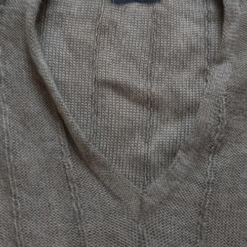 1980s knit dress with tie belt by Roka like new, brown wool blend