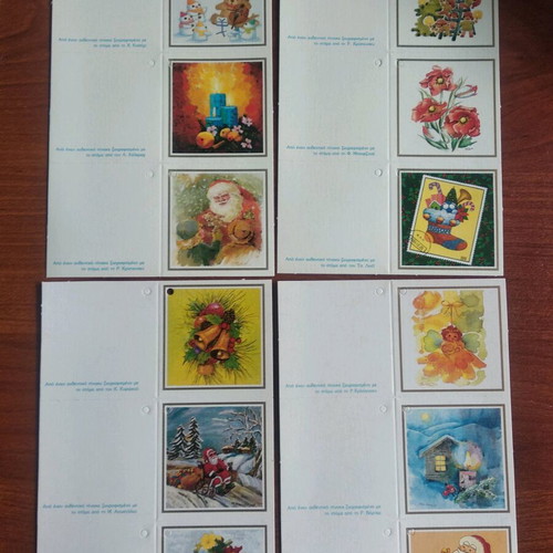 Christmas cards like new for wishes and gifts