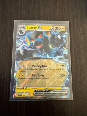 Luxray ex Pokemon card like new, in good condition