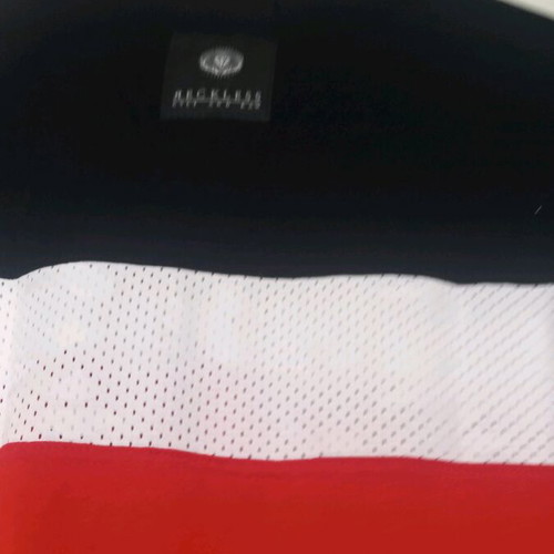 Men's blouse used, size XL, black and red