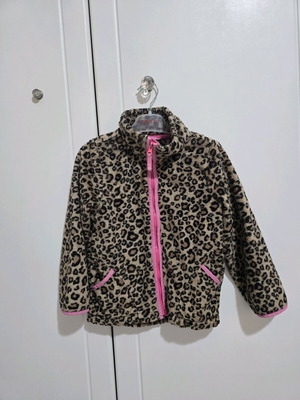 Leopard jacket used for 5 years old, multicolor