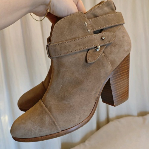 Rag & Bone Harrow suede ankle boots tan beige like new