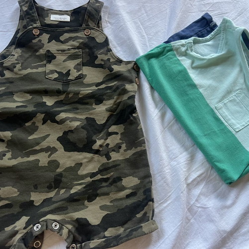 Next Baby Romper camouflage used, 9-12 months boy
