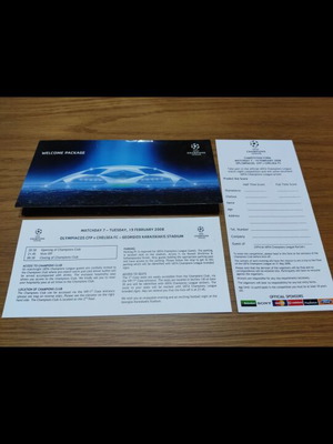 Olympiacos Chelsea Champions League 2008 Welcome Package like new
